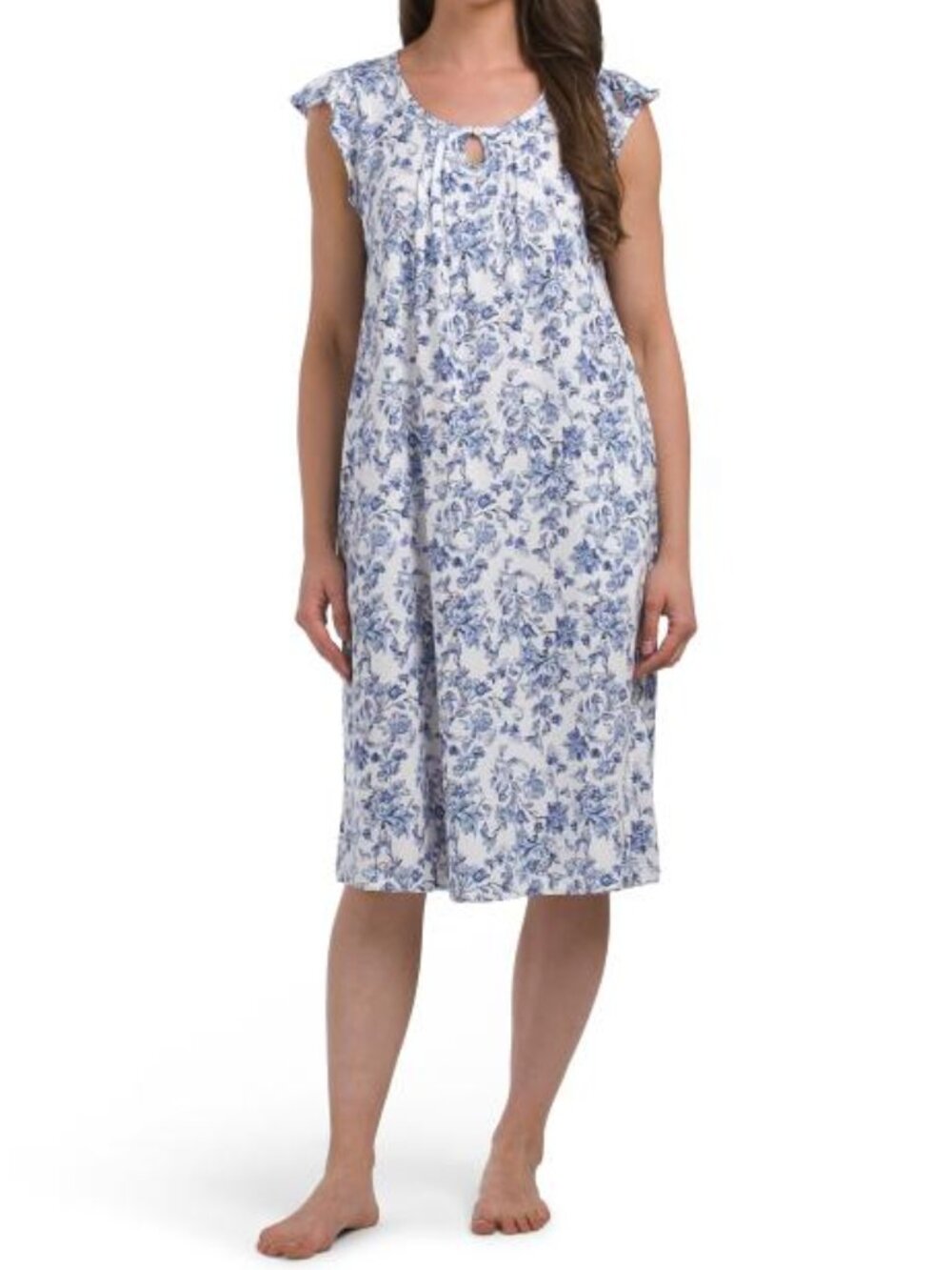 POPPY & CLAY Organic Cotton Floral Soft Sense Sleep Gown